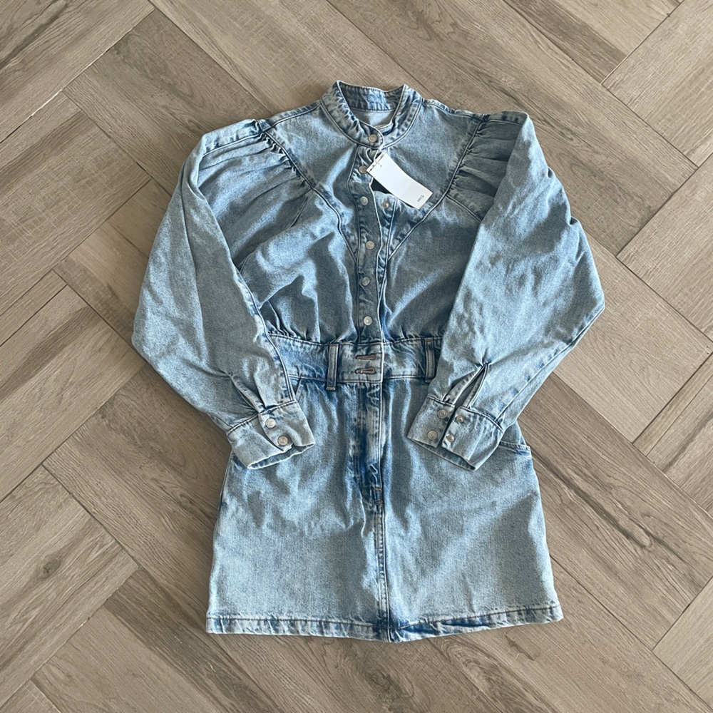 Zara Light Blue Denim dress
